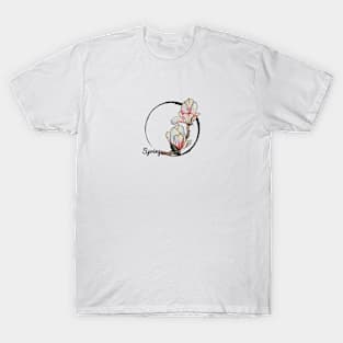 Pink magnolia drawing T-Shirt